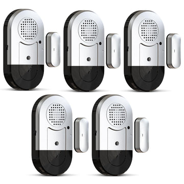 Daytech Alarmes de porte fenêtre : kit de sécurité ultime pour enfants – Capteurs de sécurité sans fil 120 dB avec piles – Lot de 8 alarmes magnétiques
